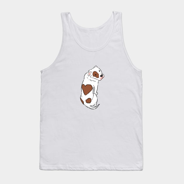 Pitbull with brown heart spot, Pitbull Love Tank Top by sockdogs